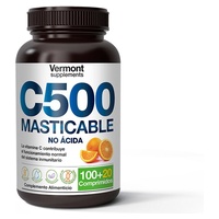 Chewable non-acidic orange vitamin C500