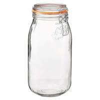 Ronde luchtdichte glazen pot 3000ml (10cm Ø)