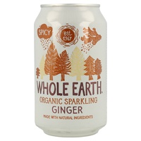 Refresco de Gengibre sem açúcar bio 330 ml - Whole Earth