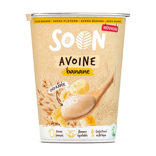 Yogur Postre De Platano Y Avena Yogur De Avena Plátano Natural Bio