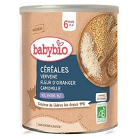 3 cereales y plantas: manzanilla de flor de naranjo de verbena 220 g de polvo - Babybio | Natural Doctor