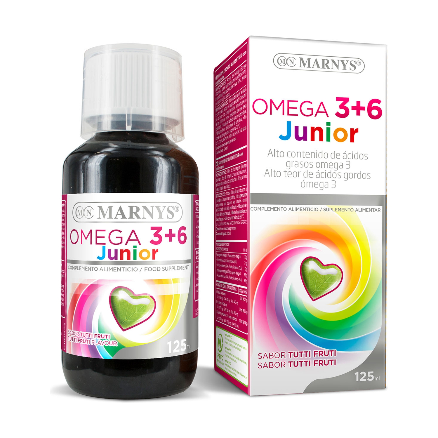 Comprar Omega 3 y 6 Junior Jarabe 125 ml Marnys Naturitas