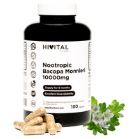 Nootrópico Bacopa Monnieri 10000 mg 180 cápsulas - Hivital