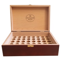 Caja de madera vacía de color caoba 1 unidad - Elixirs & Co | Natural Doctor