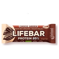 Lifebar plus choklad med Bio grönt protein