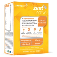Zest active laranja energético 30 saquetas (Laranja) - Revive Active