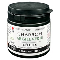 Arcilla de carbón activado 120 cápsulas - Vecteur Sante | Natural Doctor