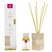 Komplett kit naturligt trä jasmin och vita blommor vass + essens + träbas