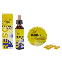 Bach rescue remedy night + rescue pastillas