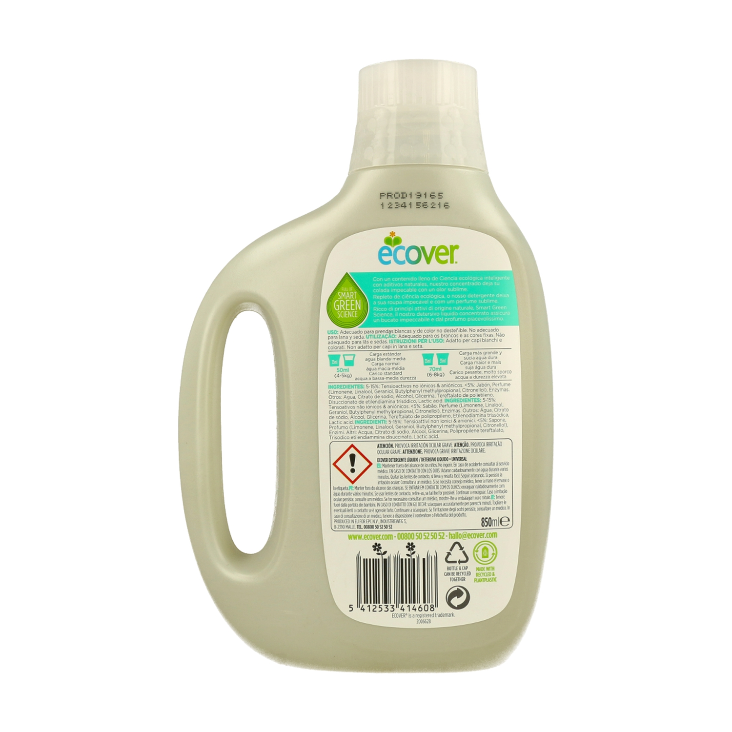 1 2 3 detergente liquido