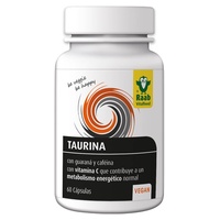 Taurina apoyo al metabolismo energético 60 cápsulas de 650mg - Raab | Natural Doctor