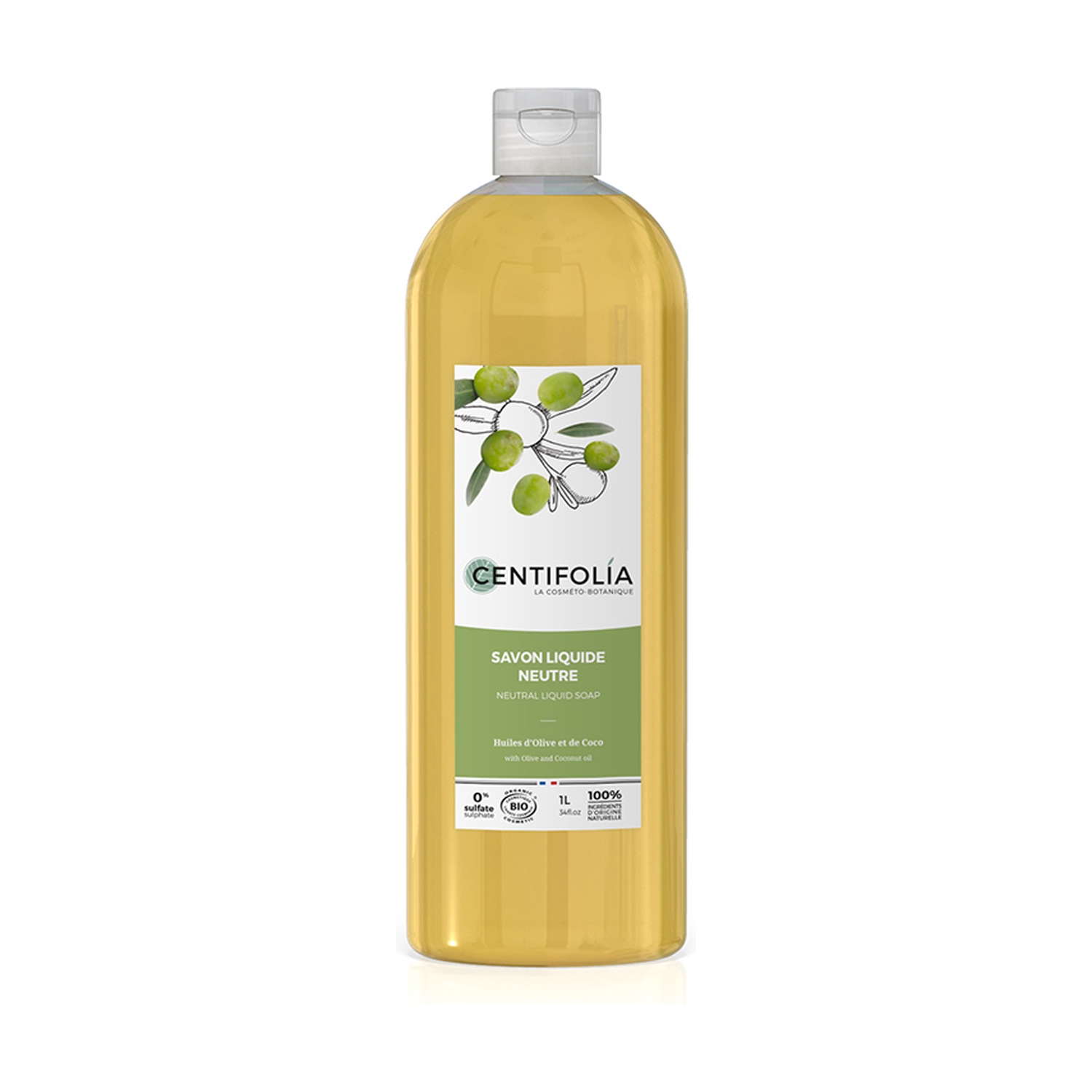 Jabón líquido neutro 1 L de Centifolia Naturitas