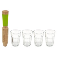 Ferramenta Mojito + 4 copos 5 unidades - Cookut