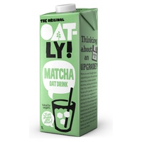 Ovesný nápoj s matchou