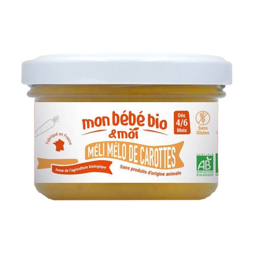 Buy Small Organic Baby Savory Pot Meli Melo De Carrots 100 G Mon Bebe Bio Et Moi Naturitas
