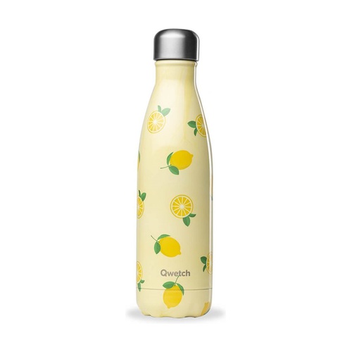 Roestvrijstalen Geïsoleerde Fles Qwetch Rode Granieten Thermosfles, 1 L, Roestvrijstalen Drinkfles, 24 Uur Warm En Koud, Waterdicht, BPA-vrij En Herbruikbaar, Thermosfles Voor Sport, Reizen, Kantoor Waterdichte Drinkfles