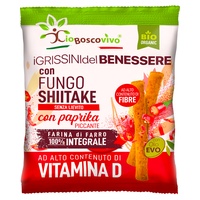 Chlebové tyčinky s paprikou a houbami shiitake eco