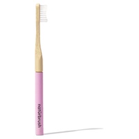 Headless bambu tandborste med rosa huvud