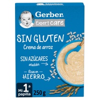 Mingau de cereal sem glúten, arroz, bebê +6m