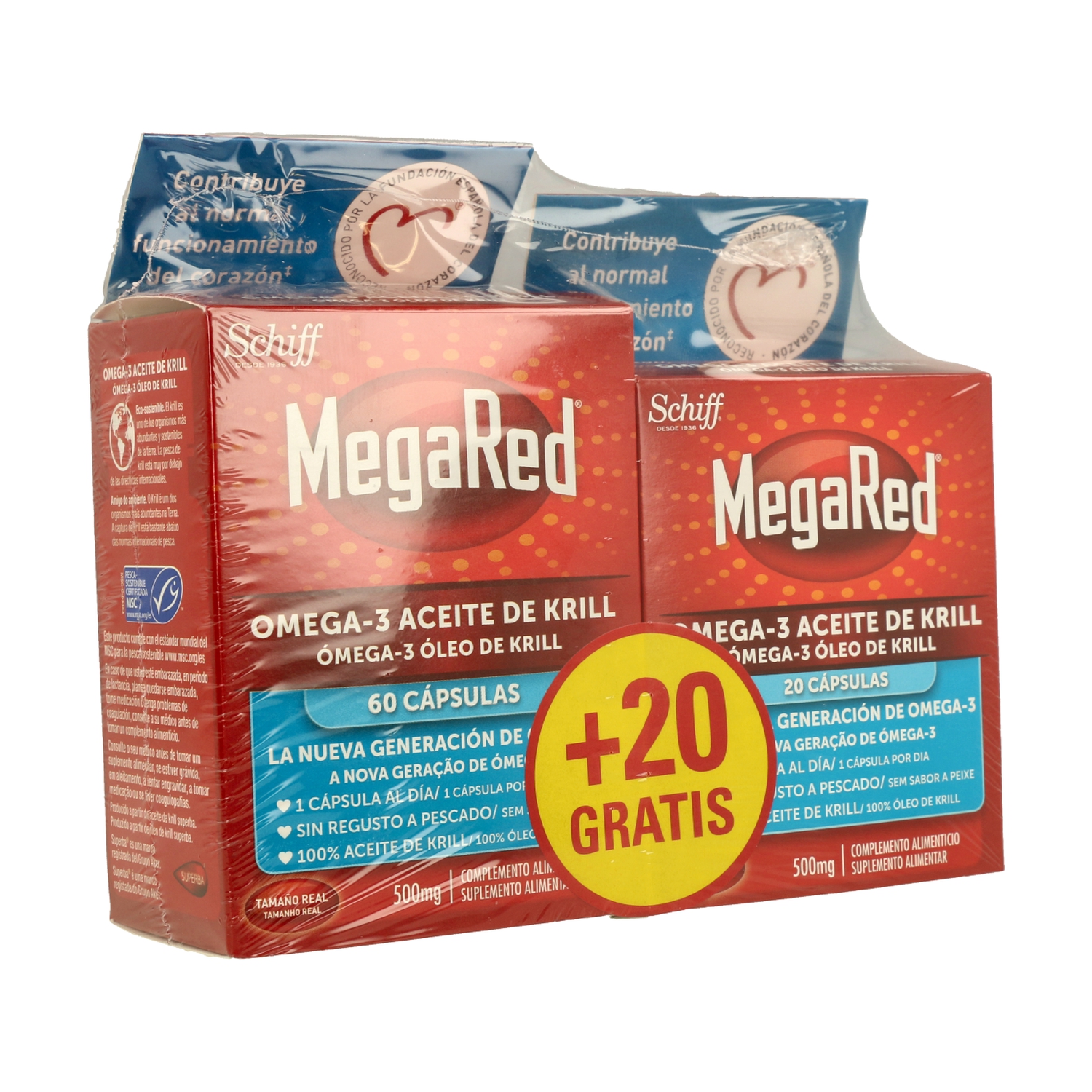 Omega 3 y Aceite de Krill 80 cápsulas de Megared Naturitas