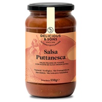 Molho Puttanesca Orgânico 530 g - Delicious & Sons