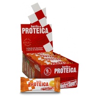 Caja de barritas proteicas de naranja 24 barritas de 46g (Naranja) - Nutrisport | Natural Doctor