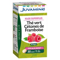 Adelgazamiento activo - Té verde / Cetona de frambuesa 30 cápsulas vegetales - Laboratoires Juvamine | Natural Doctor