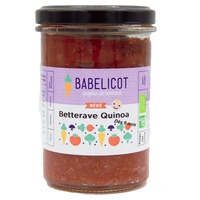 Puré de 2ª idade Beterraba orgânica e quinoa 12 unidades de 200g - Babelicot