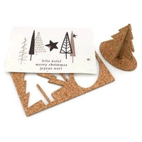 Cartão postal de Natal de cortiça - Produtos em papel de árvore para plantar 1 unidade - Life in a bag