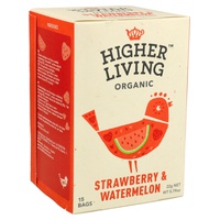 Infusión Fresa y Sandía Bio 15 bolsitas infusoras de 22g - Higher Living | Natural Doctor