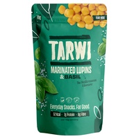 Snack z nakládaných lupin s bazalkou