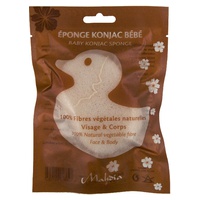 Esponja Konjac Natural Bébé 100% Fibras Vegetais - Rosto e Corpo 1 unidade (Branco) - Beliflor