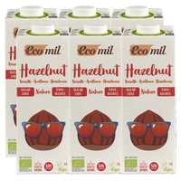 Pacote de Bebidas de Avelã Nature 6 unidades de 1L - Ecomil