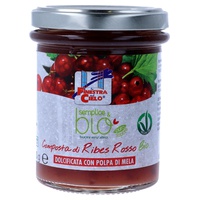 Enkel & ekologisk röd vinbärskompott (med äppelmassa)