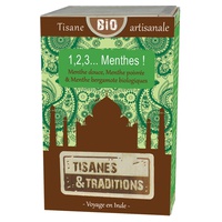 1,2,3... Mentas! Bio 30 saquetas de infusão - Tisanes & Traditions