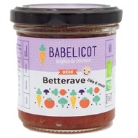 Purê de bebê Beterraba orgânica 130 g - Babelicot