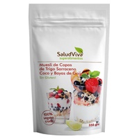 Muesli de Flocos de Trigo Sarraceno, Coco e Bagas Goji 350 g - Salud Viva
