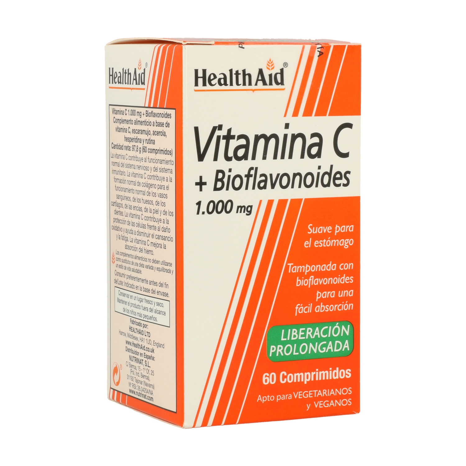 Comprar Vitamina C con Bioflavonoides 60 comprimidos de 1000mg Health