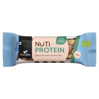 Fehérjeszelet étcsokoládéval és tengeri sóval