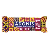Manteiga de Amendoim e Barra de Proteína Keto de Cacau 45 g - Adonis