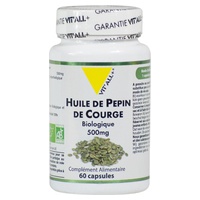 Aceite de semilla de calabaza 500 mg 60 cápsulas - Vitall + | Natural Doctor