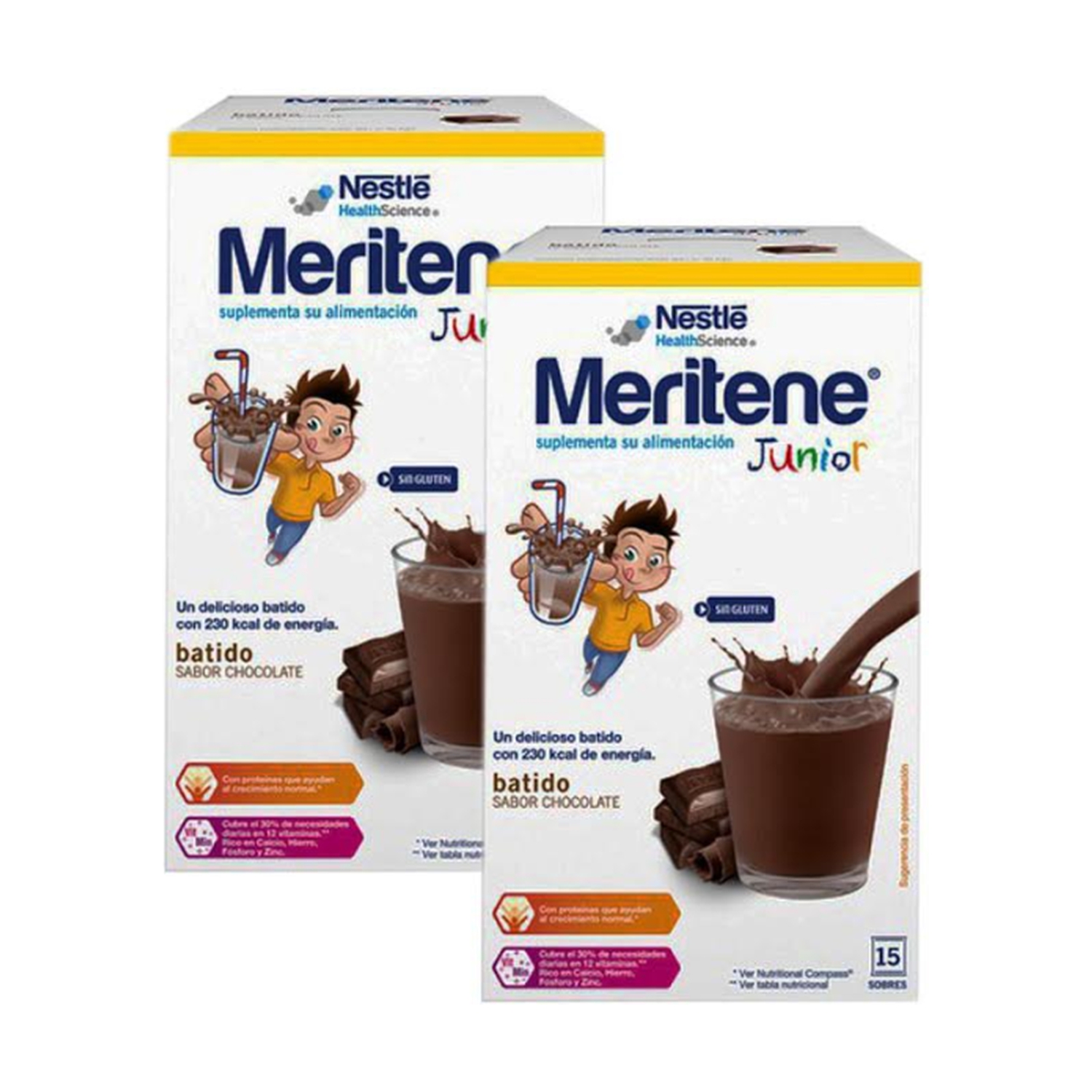 Pack 2x1 Meritene Junior Batido Chocolate 2 unidades de Meritene