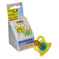 Beruhigender Schnuller - Größe 2 - Gummi ohne Ring (ab 6 Monaten)