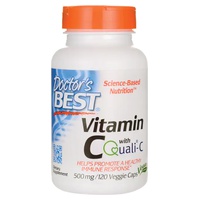 Vitamina C con Quali-C 500 mg 120 cápsulas vegetales - Doctor's Best | Natural Doctor