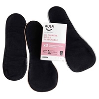 Paket med tre återanvändbara kuddar med olika flöden Storlek L/XL