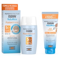 Fotoprotector isdin gel cream pediatrics + fusion water pediatrics spf 50