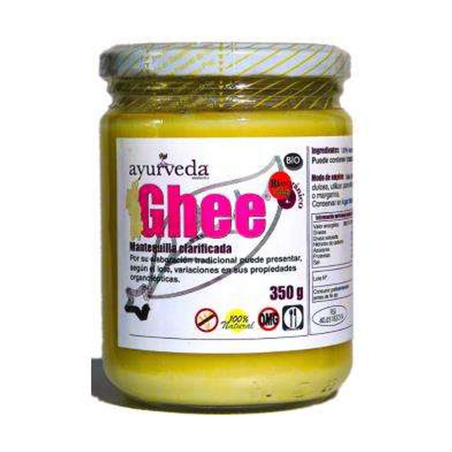 Ghee Mantequilla Clarificada Ecológico 350 g de Ayurveda Naturitas