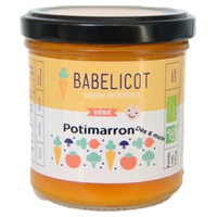 Purê de potimarron orgânico para bebês 130 g - Babelicot