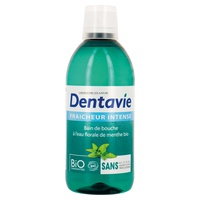 Enxaguante bucal com Frescura Intensa com Aloe Vera e Água Floral de Menta Orgânica 500 ml - Dentavie