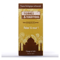 Relaxe e você! caixa de recarga 20 saquetas - Tisanes & Traditions